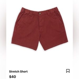 Bearbottom clothing 5.5” stretch short M (dark maroon)